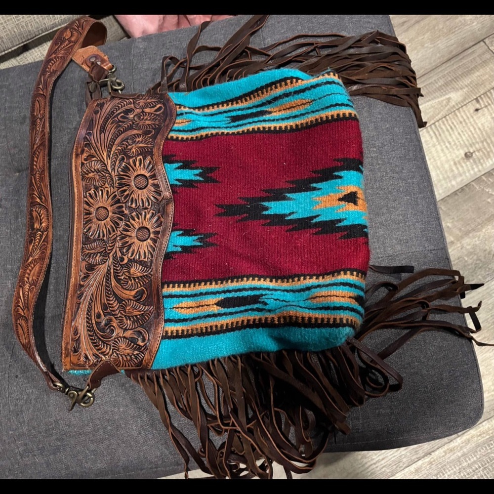 Bohemian Fringe Shoulder Bag - Multicolor
